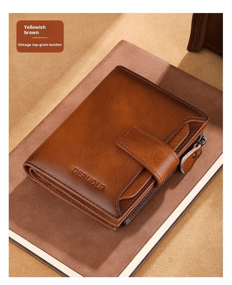 Men's Multifunctional Zipper Wallet