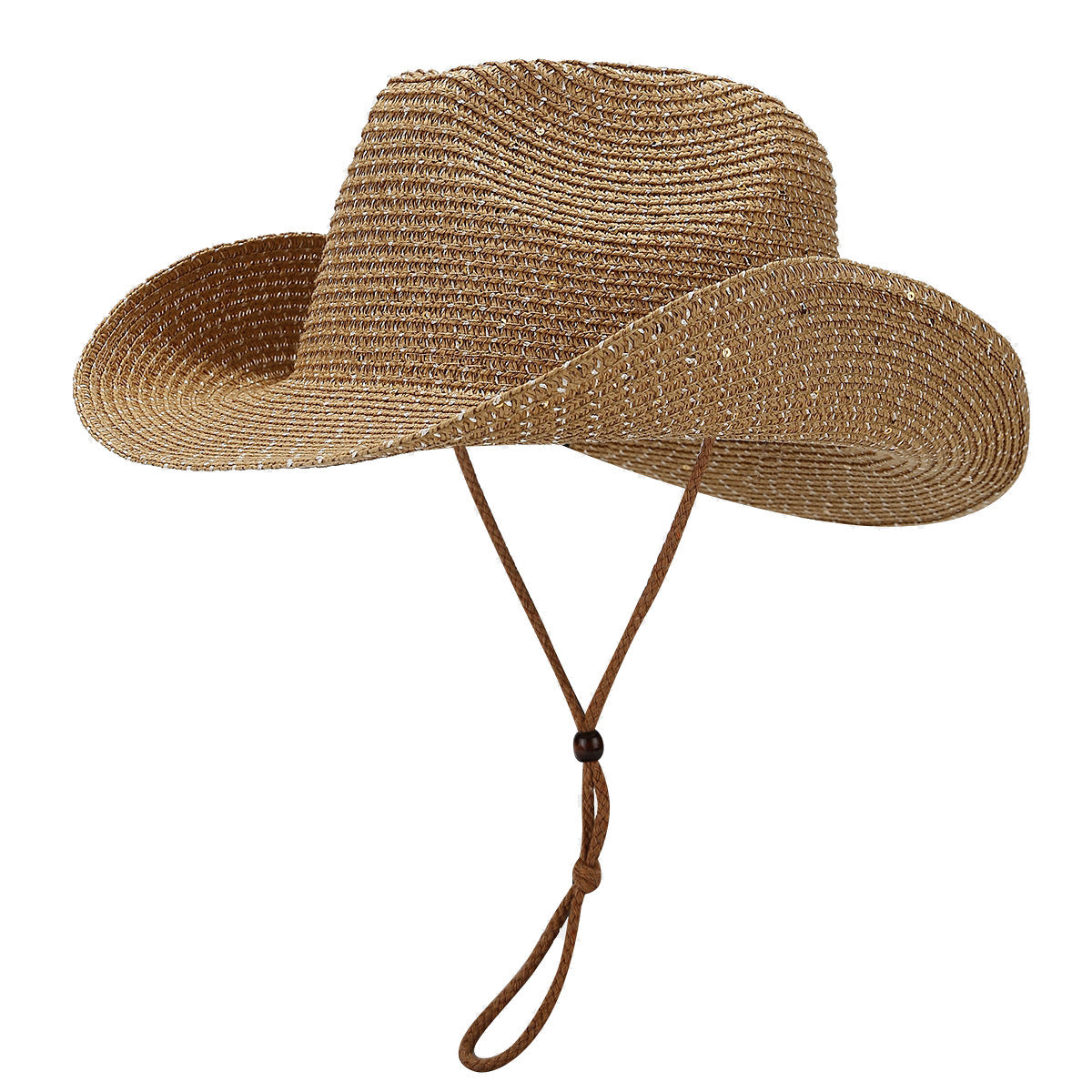 Panama Straw Sequin Sun Hat