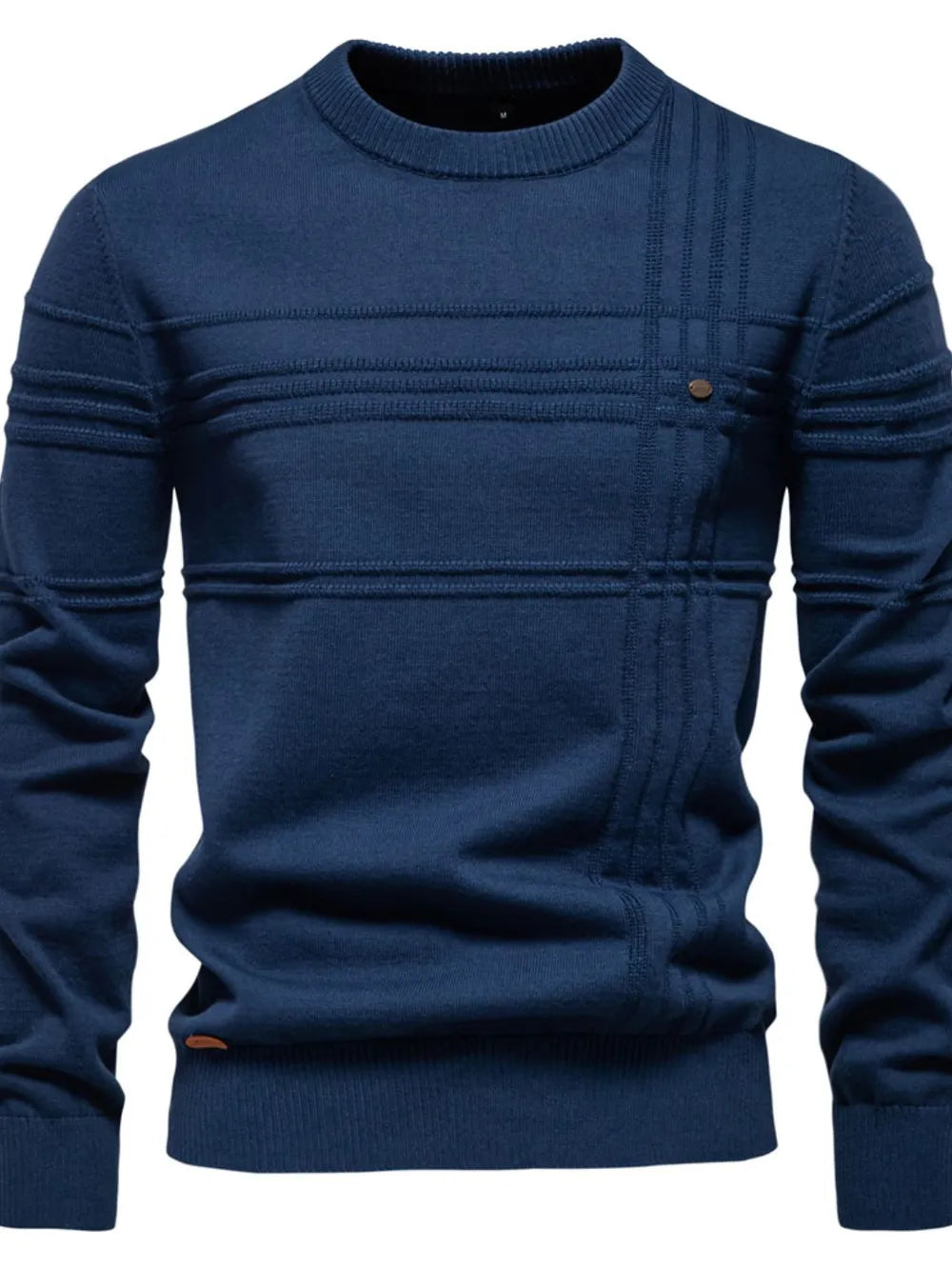 Blue sweater on a white background