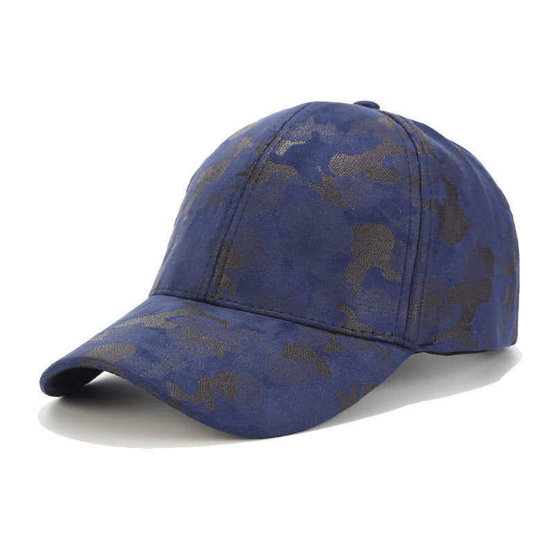 Suede Camouflage Baseball Cap