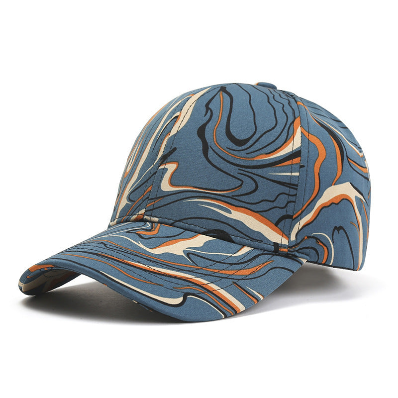 Swirl Paint Pattern Baseball Cap