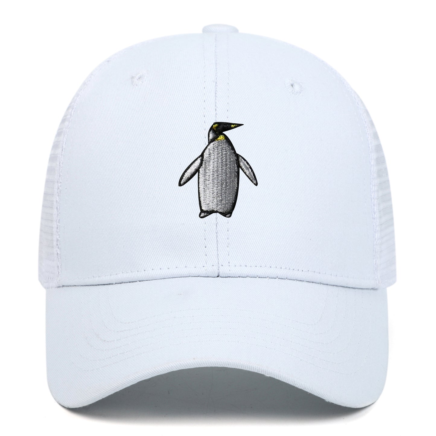 Penguin Embroidery Mesh Baseball Hat