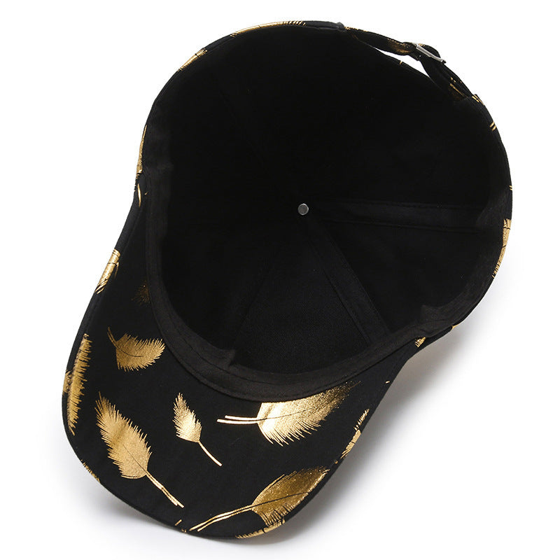 Bronzing Feather Baseball Cap