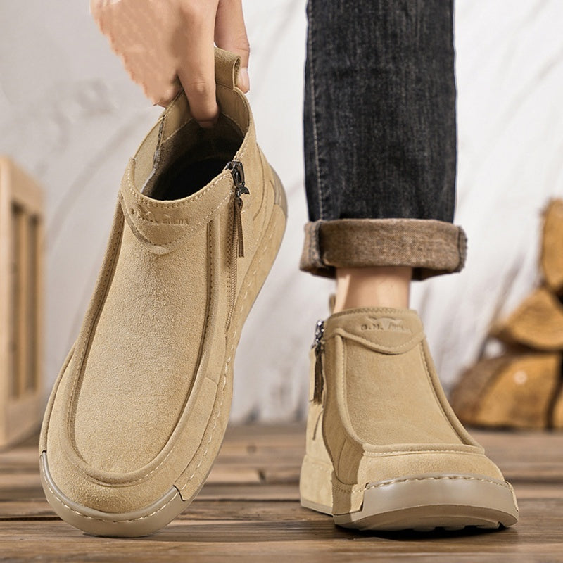 Men's Side-Zipper Non-slip Shoes