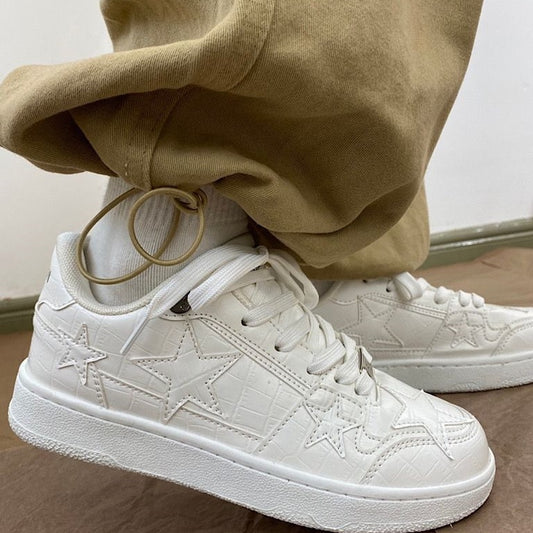 Star Patterned Thick Sole Training Shoes