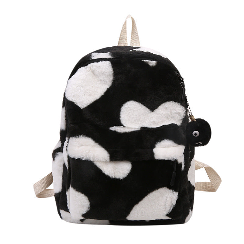 Furry Heart Backpack