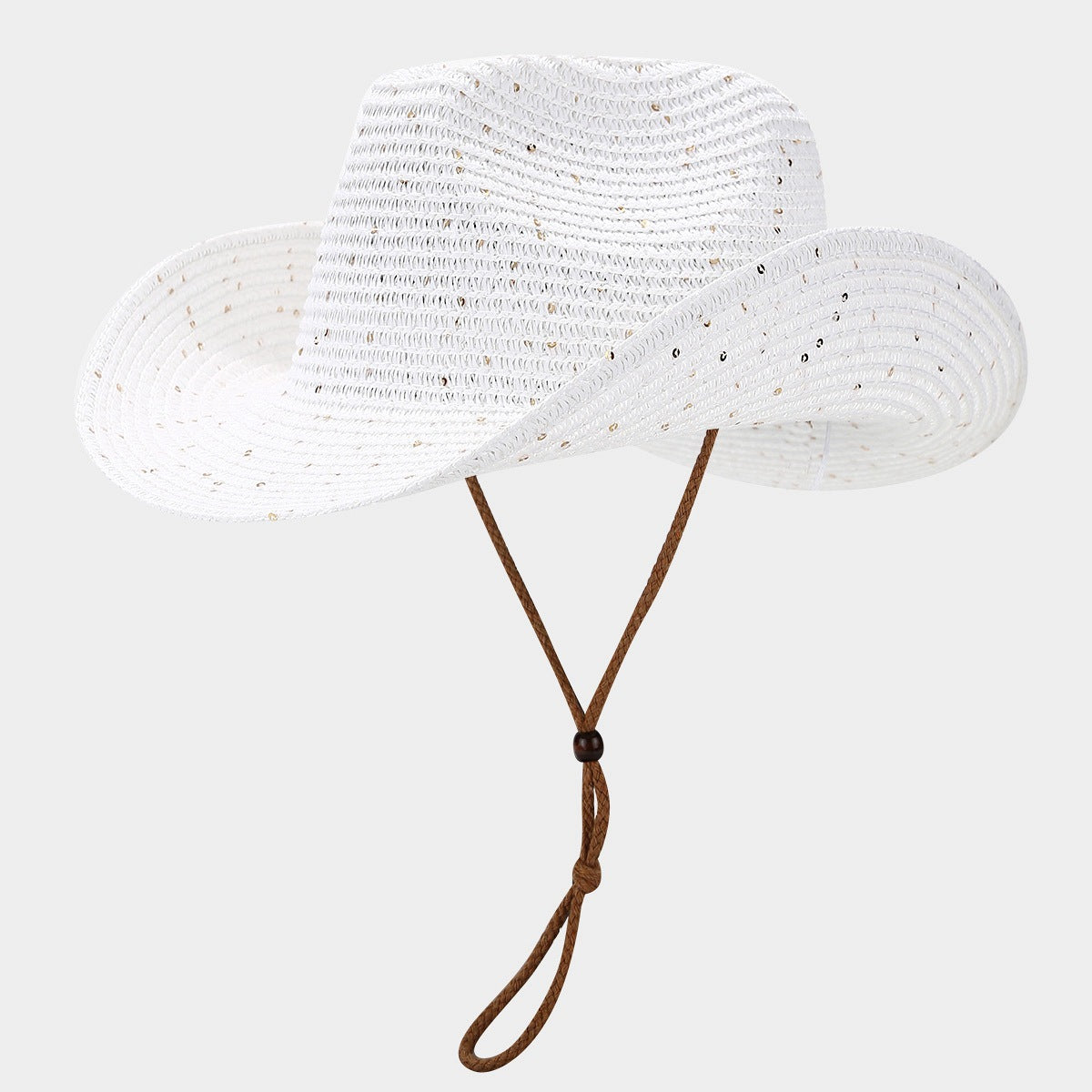 Panama Straw Sequin Sun Hat