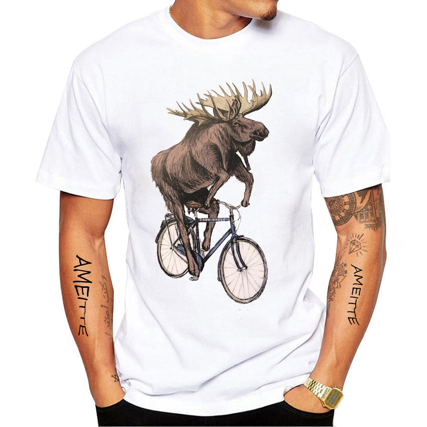 Fun Bike Riding Printed T-Shirt