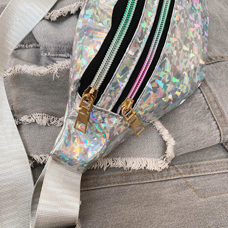 Laser Sequins Multifunctional Waist Bag