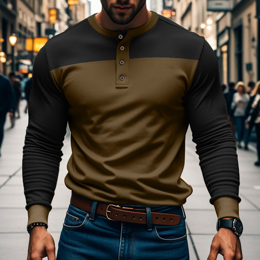 American Slim-Fit Henley Shirt
