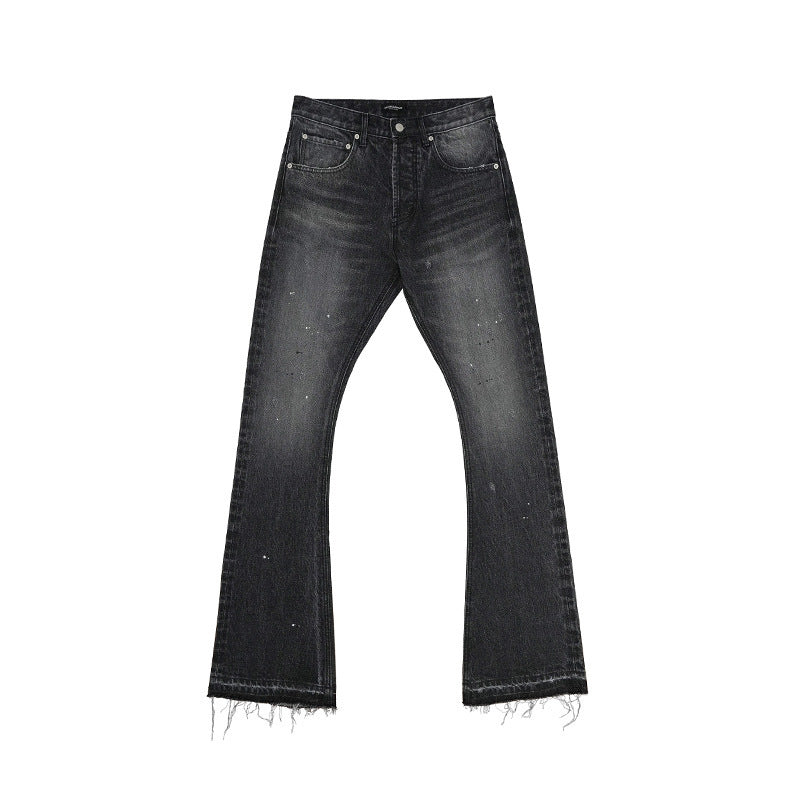 Men's Washed Splash-ink Jeans