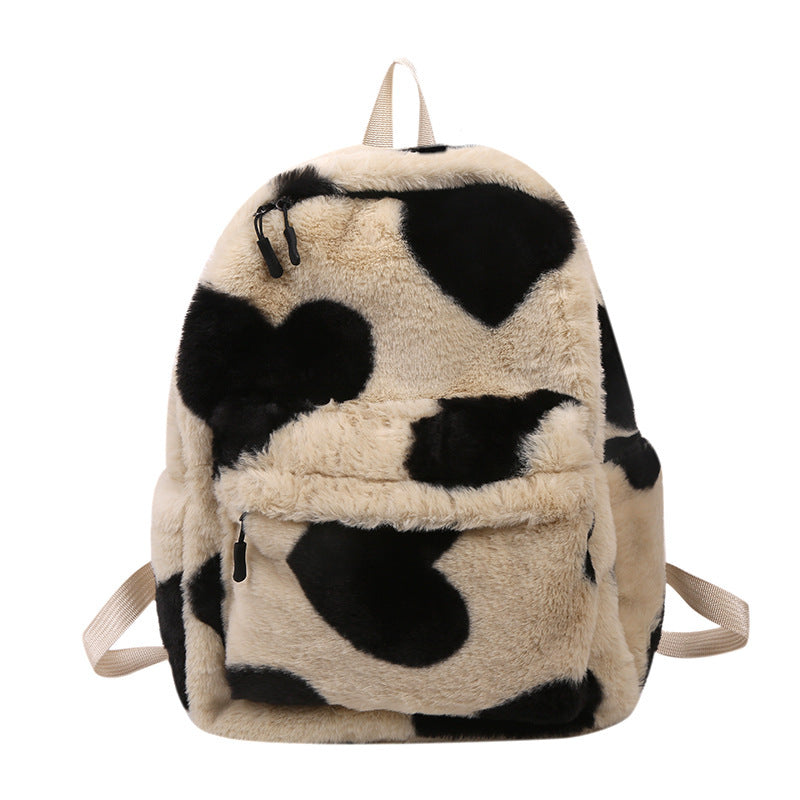 Furry Heart Backpack