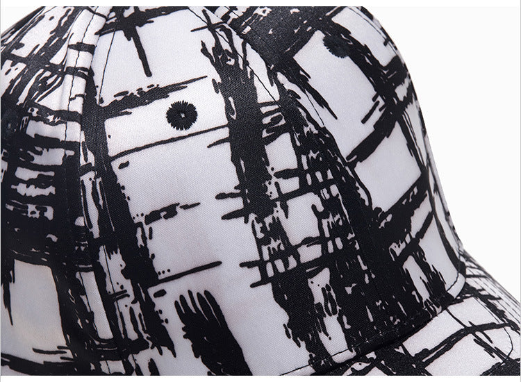 Design Baseball Cap Black And White
