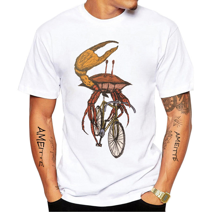 Fun Bike Riding Printed T-Shirt