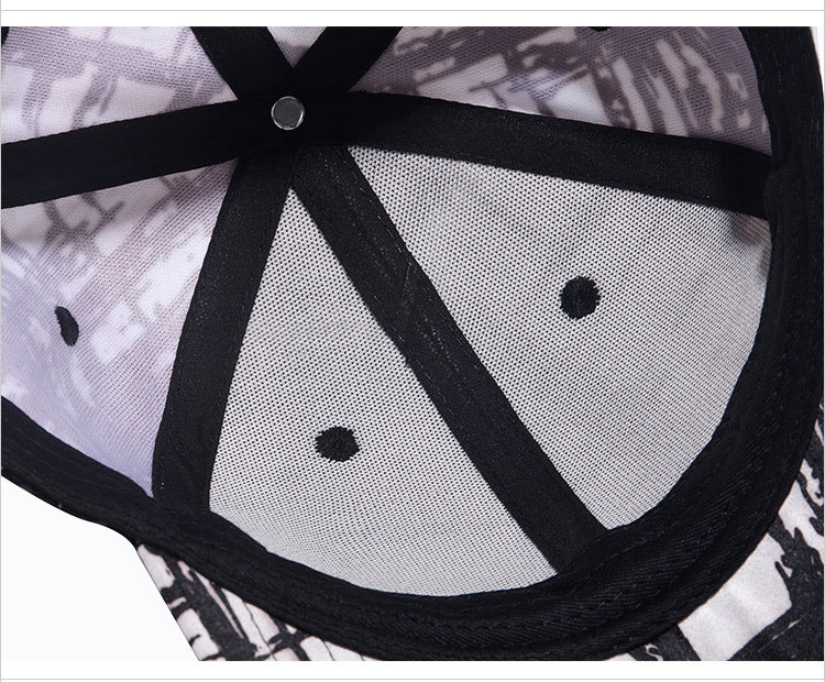 Design Baseball Cap Black And White