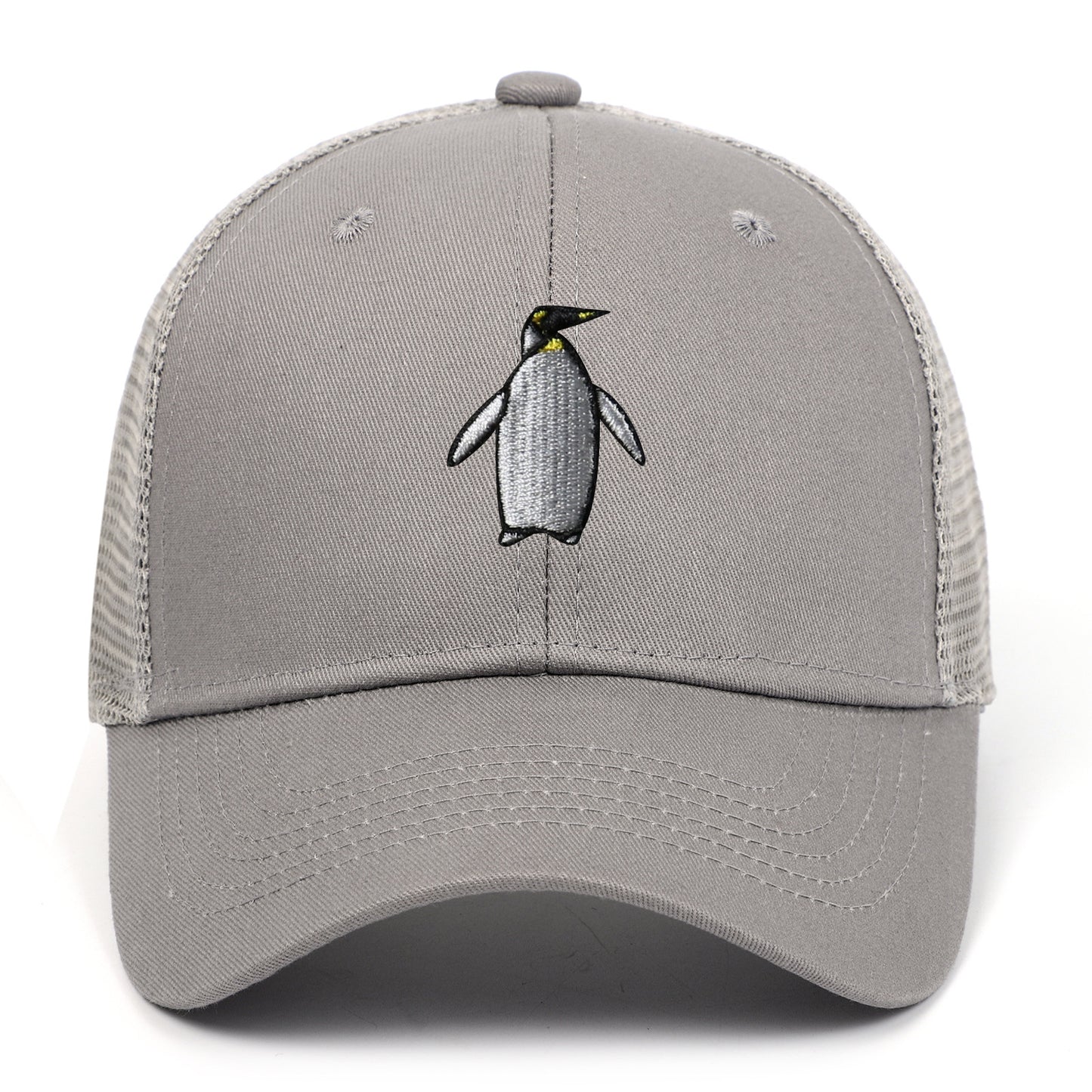 Penguin Embroidery Mesh Baseball Hat
