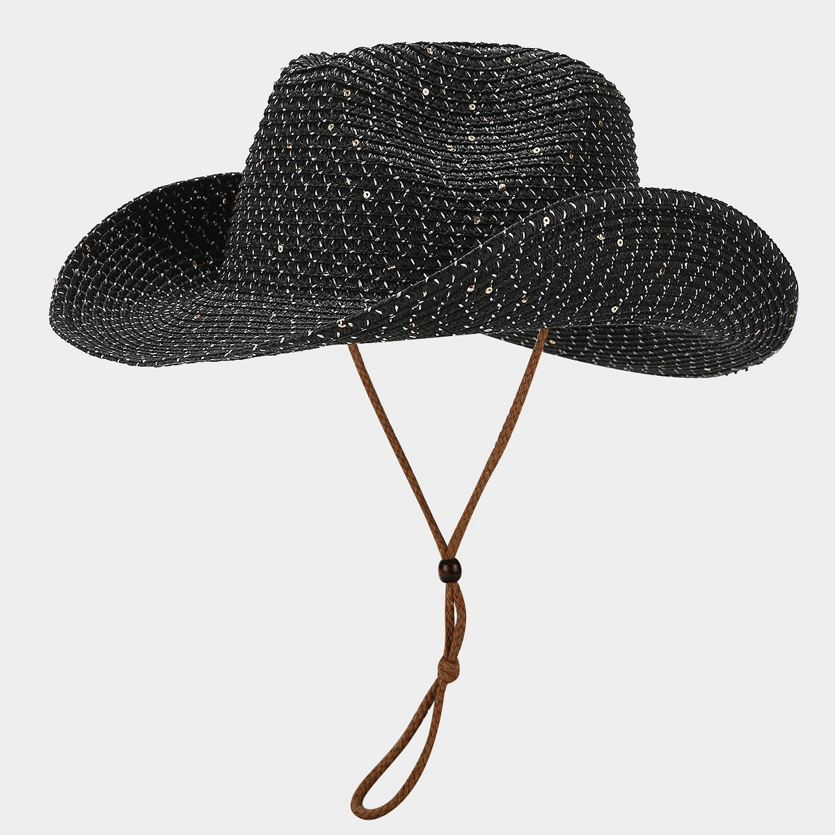 Panama Straw Sequin Sun Hat