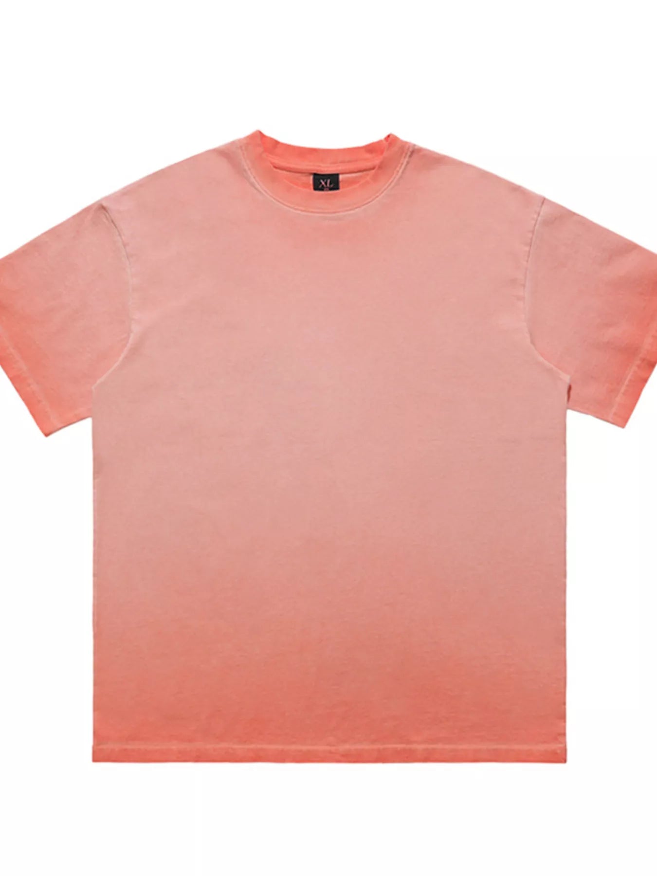 Coral t-shirt on a white background