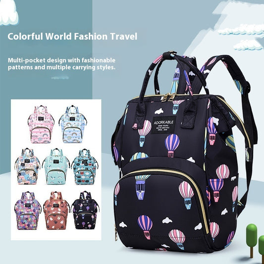 Stylish Diaper Bag With Cute Patterns