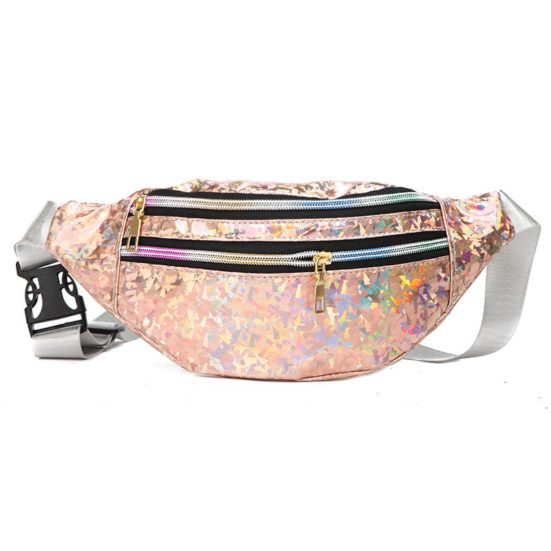 Laser Sequins Multifunctional Waist Bag