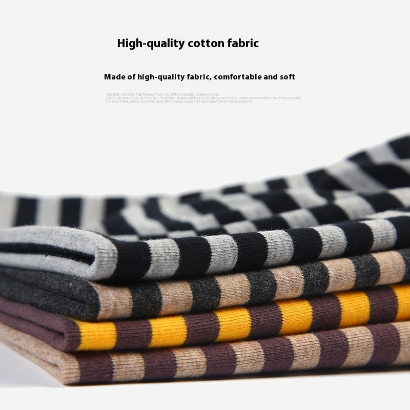 Men's Pure Cotton Striped Pullover Hat