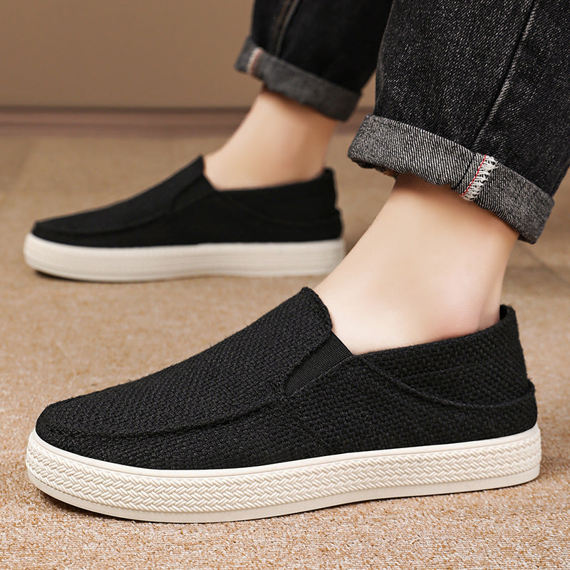 Men's Slide-On Beijing Cloth Shoes