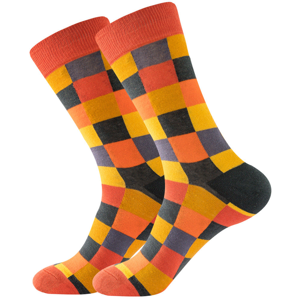 Square Men's Diamond Trendy Socks