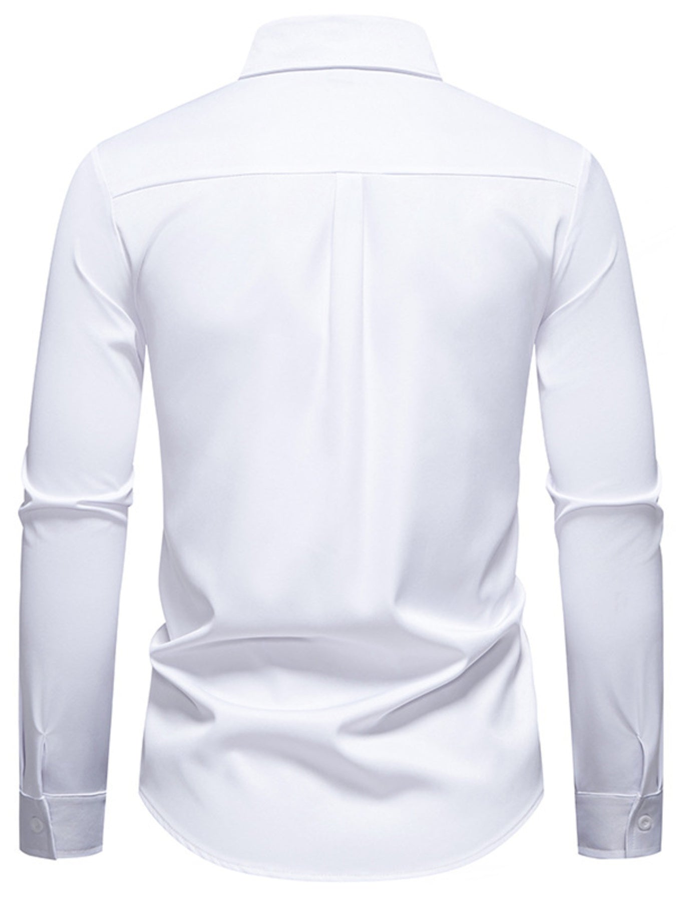 White dress shirt on a white background