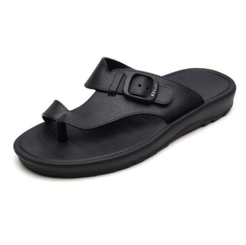 Brown leather shoe on a white background