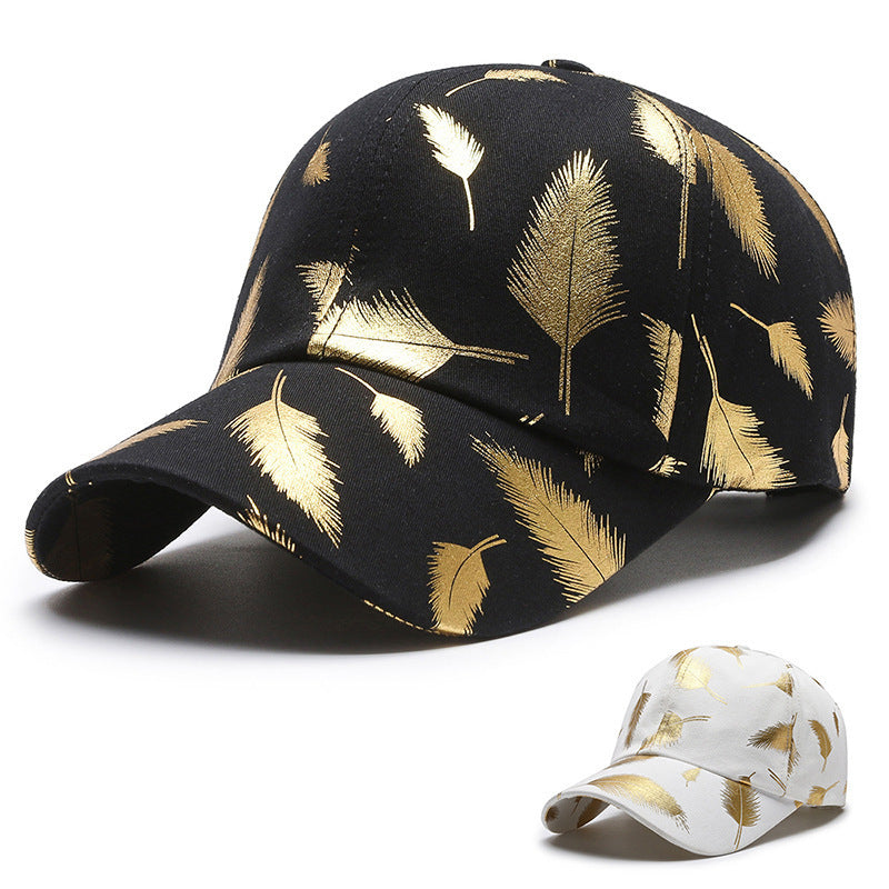 Bronzing Feather Baseball Cap