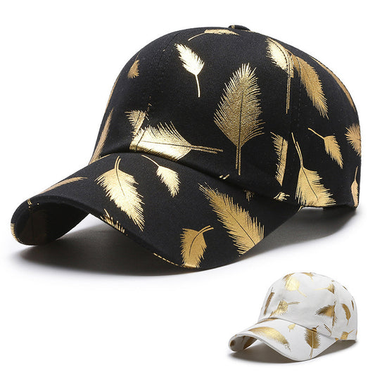 Bronzing Feather Baseball Cap
