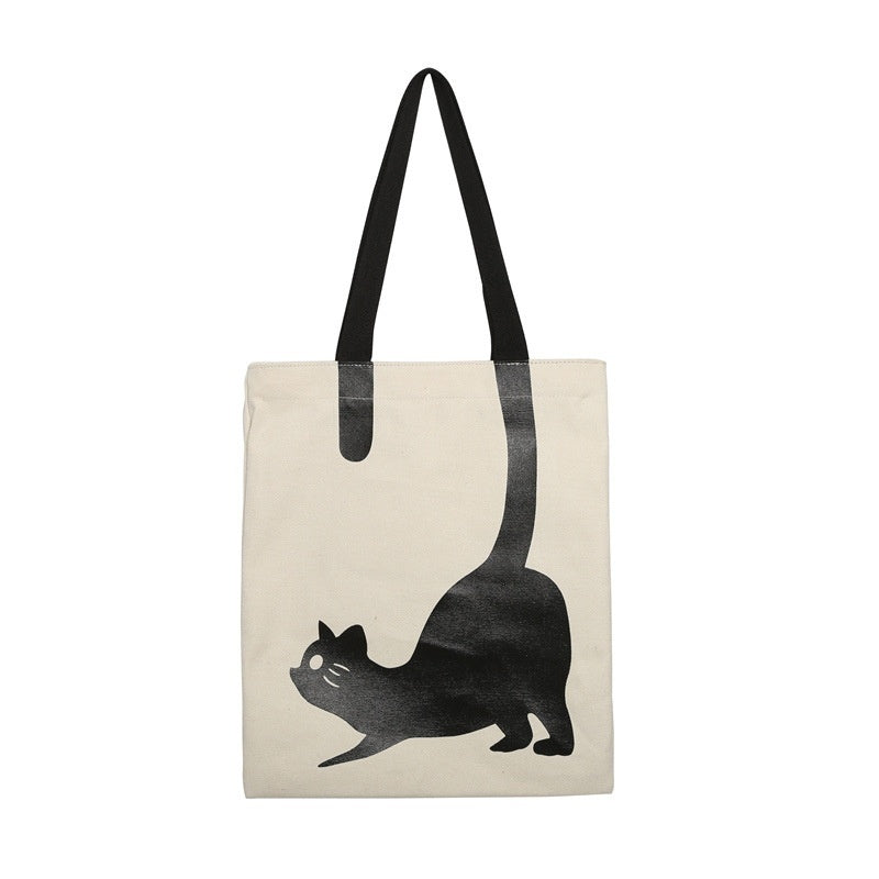 Tote Bag Fashion Cat Canvas