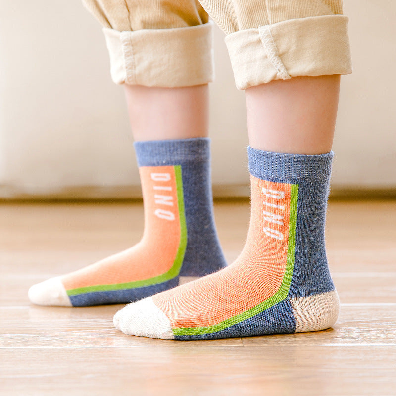 Dinosaur Socks for Boys 5 Pairs