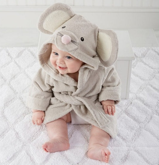 Baby Hooded Cotton Bathrobes