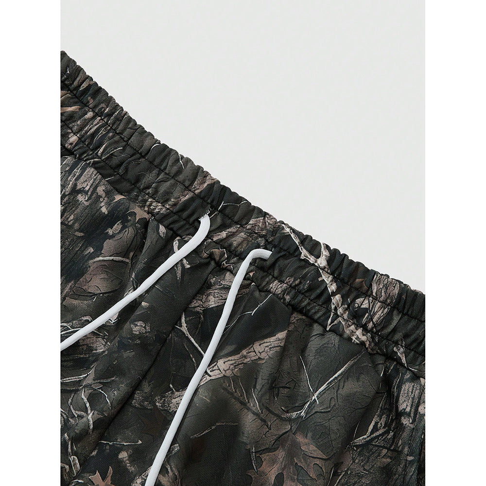 Camouflage print elastic band against a white background.