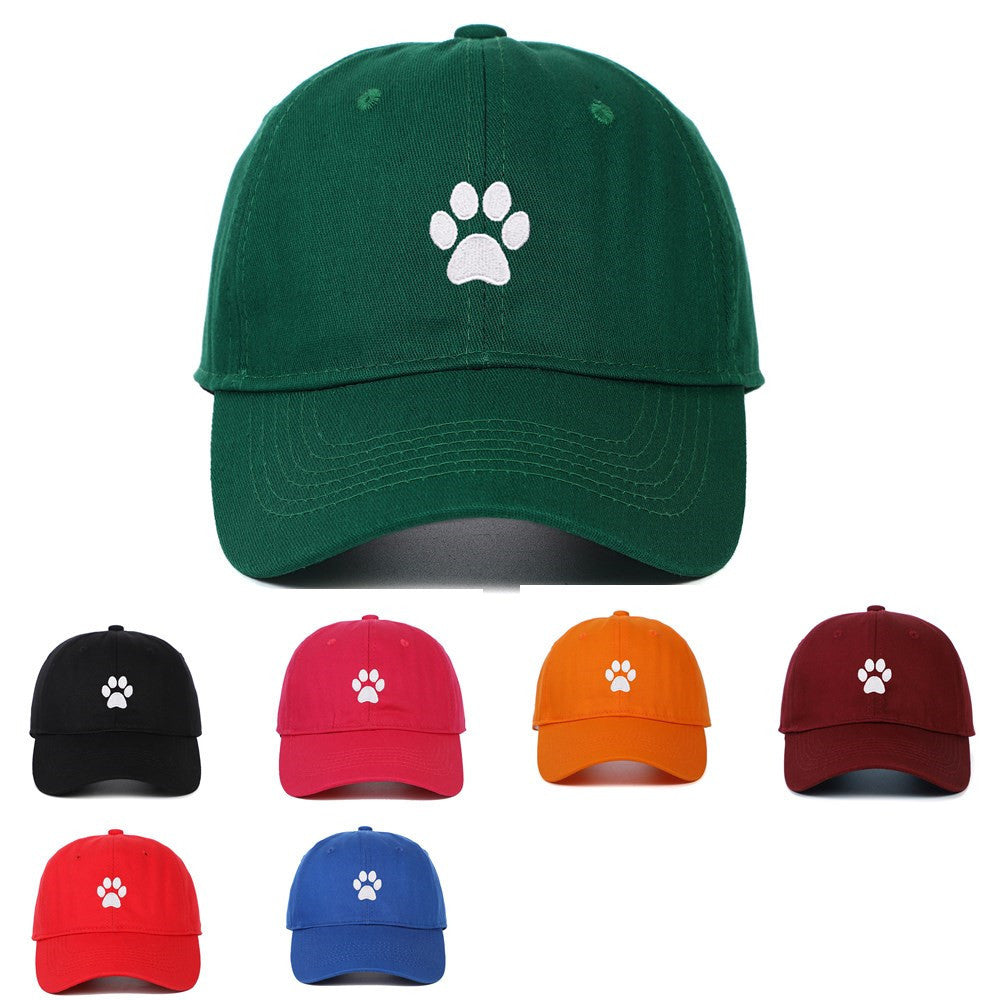 Paw Print Embroidered Baseball Cap
