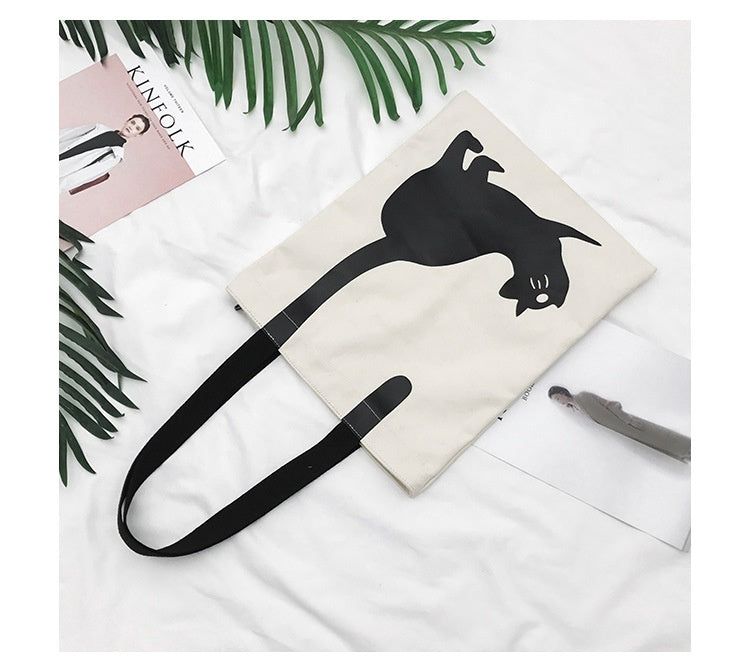 Tote Bag Fashion Cat Canvas