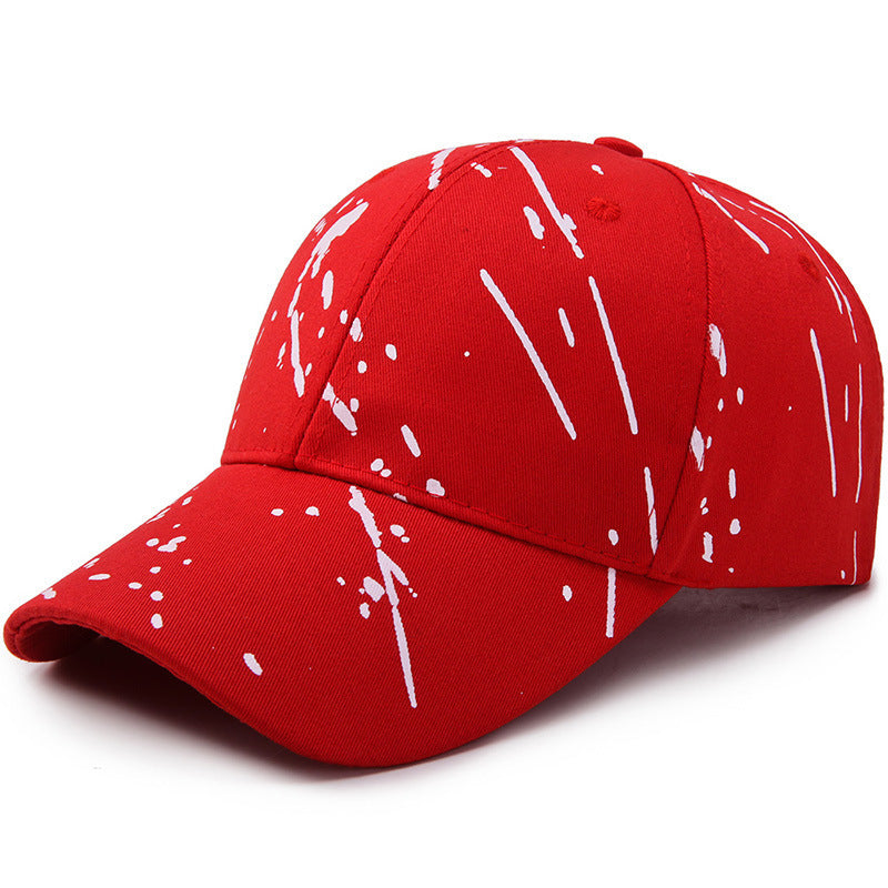 Paint Drip Print Baseball Cap