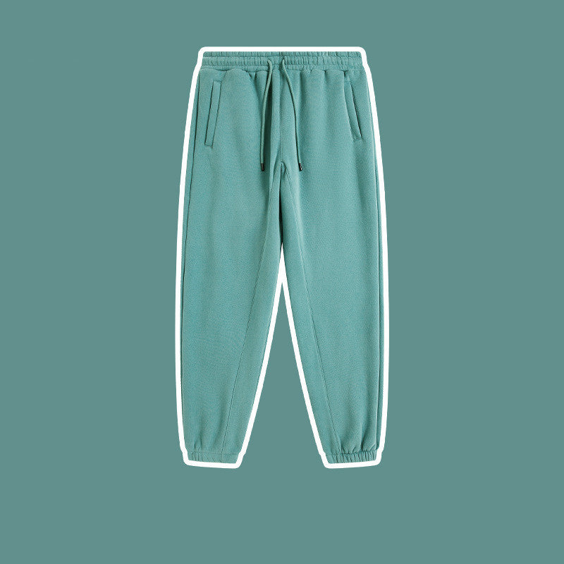 Men's Solid Color Casual Fleece Sweatpants