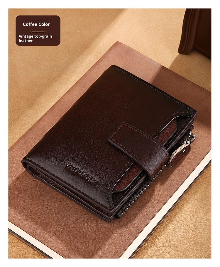 Men's Multifunctional Zipper Wallet