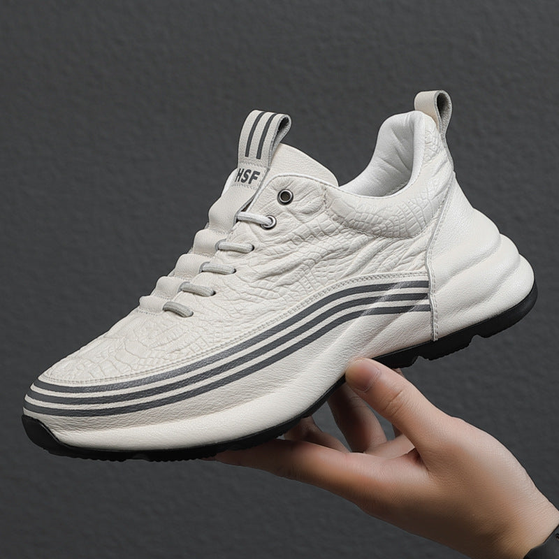 Men's Breathable Leather Sports Shoes