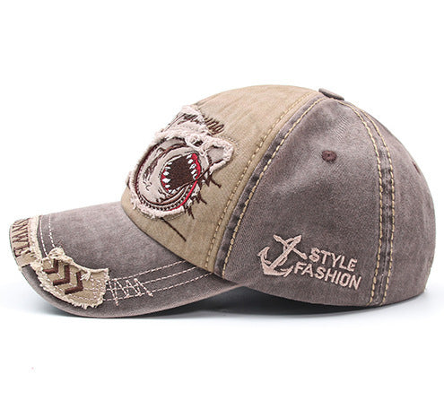 Embroidered Shark Baseball Cap