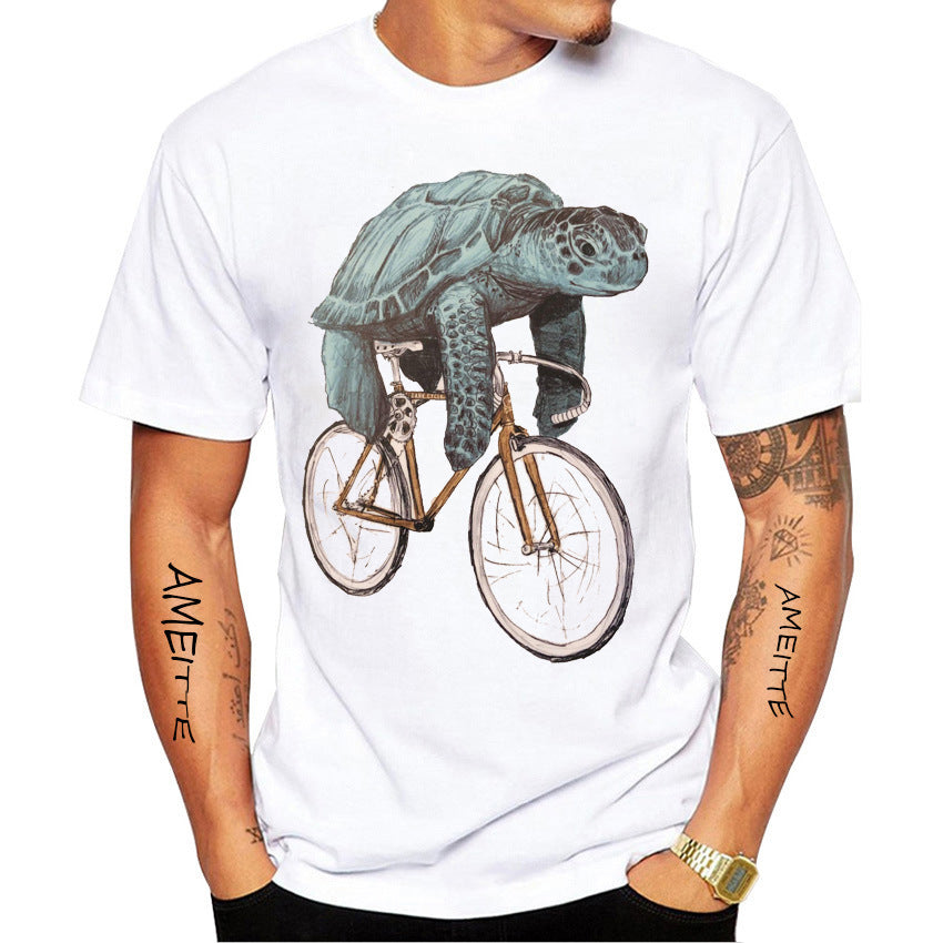 Fun Bike Riding Printed T-Shirt