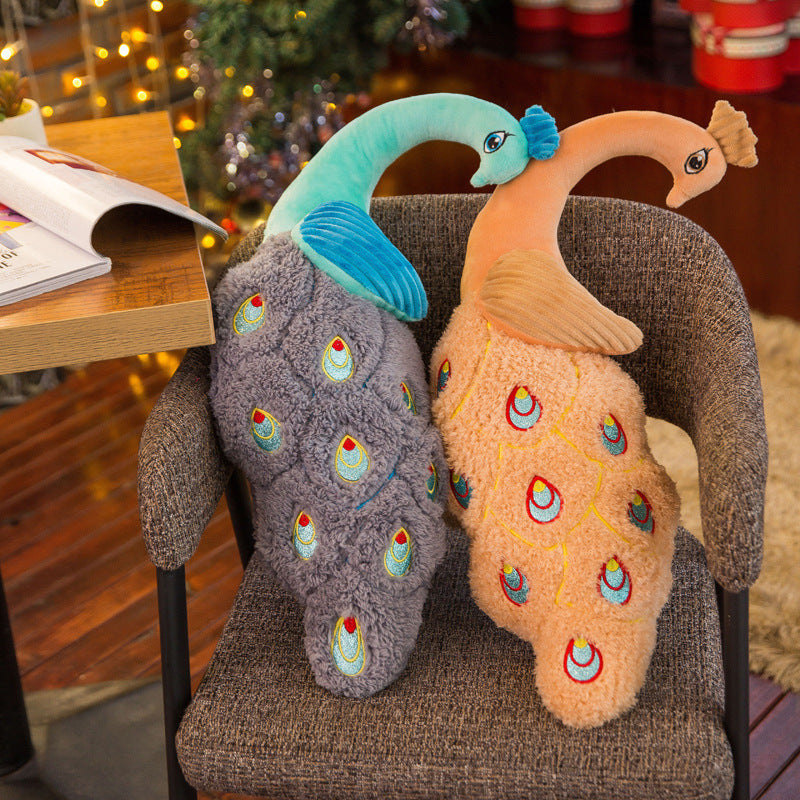 Decorative Peacock Pillow