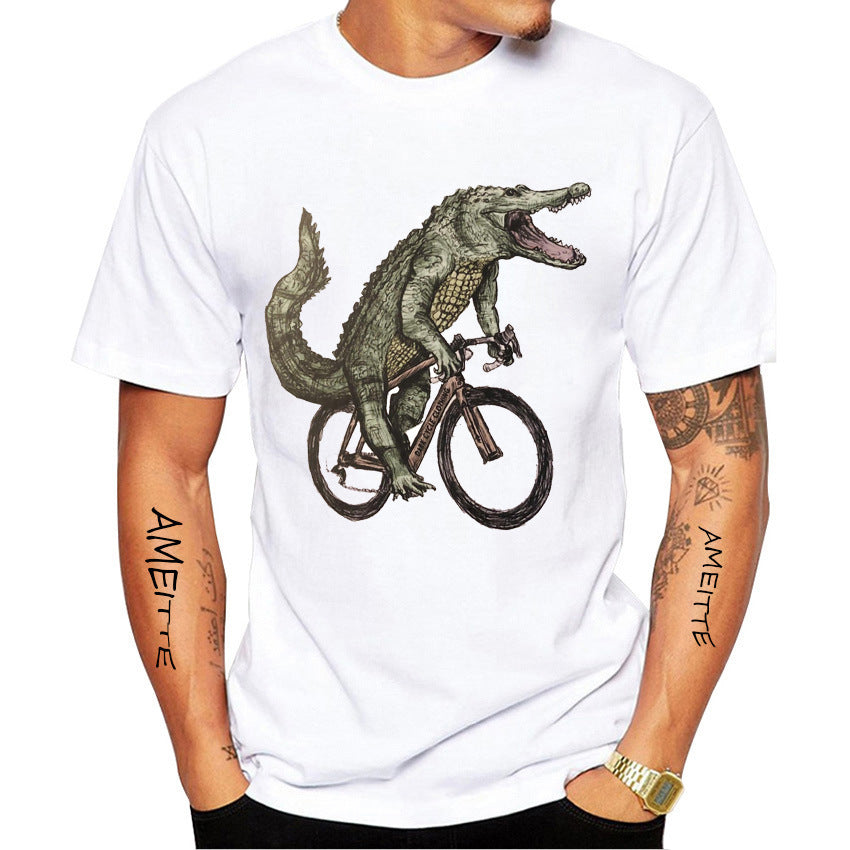 Fun Bike Riding Printed T-Shirt