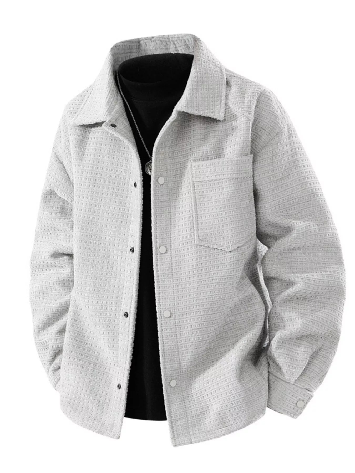Gray jacket on a white background
