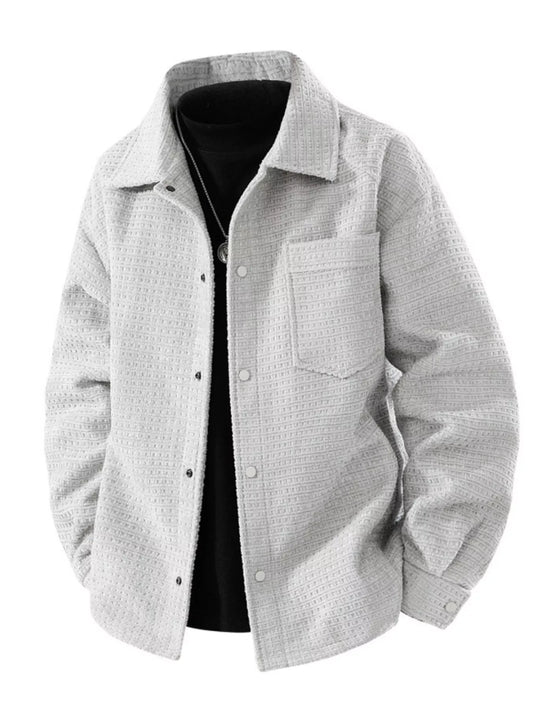 Gray jacket on a white background