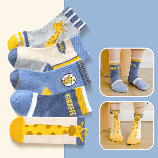Socks for Children Cartoon (5 Pairs)