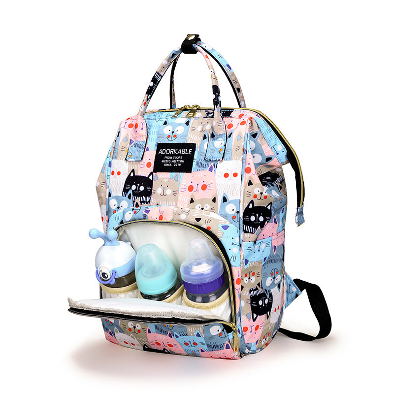 Stylish Diaper Bag With Cute Patterns
