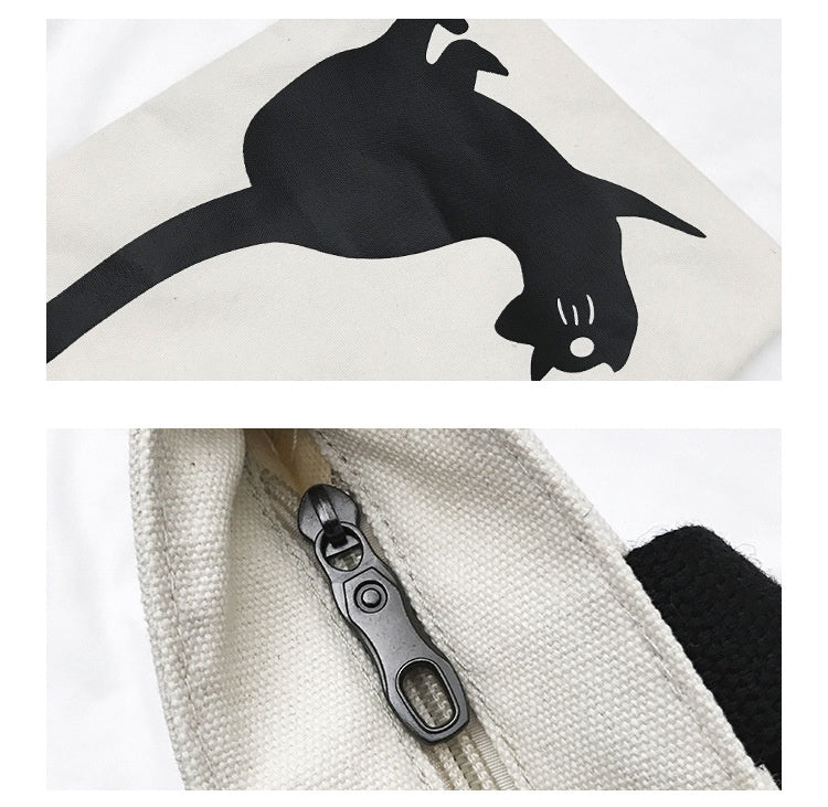Tote Bag Fashion Cat Canvas